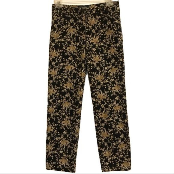 Lauren Ralph Lauren Straight Leg Pockets Floral Print Petite Size 4 - Picture 1 of 7